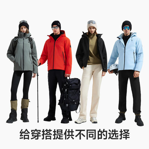 素湃SUPIELD宇航星壳机能抗寒外套短款5476/中长7484/长款7437【极夜黑S,M,L,3XL，银霜灰S,2XL 预售1月20发货】 商品图1