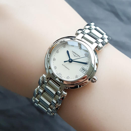 【95新】LONGINES 浪琴L8.111.4.87.6心月系列自动机械机芯26.5MM（女款）珍珠贝母表盘钻石刻度251025AK02 商品图7