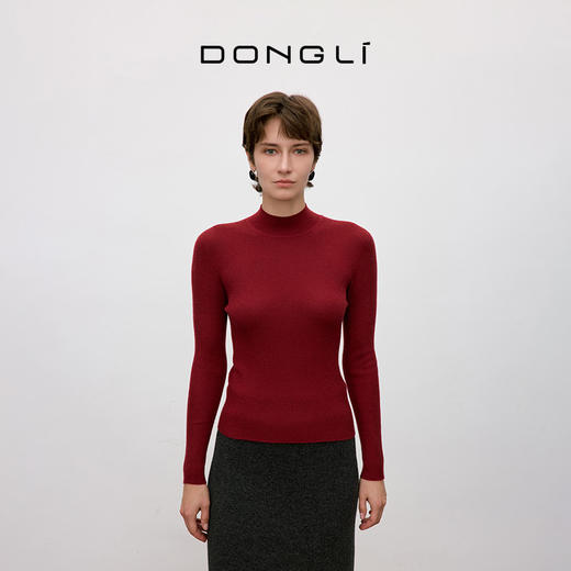 东黎 • 你本珍贵 山羊绒女士秋季圆领套衫 5577 商品图0