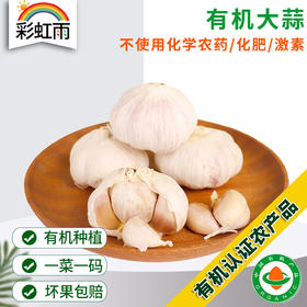 有机蔬菜大蒜180g 口感辛辣蒜香浓郁京津冀满额包邮
