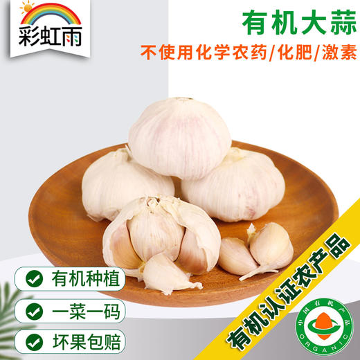 有机蔬菜大蒜180g 口感辛辣蒜香浓郁京津冀满额包邮 商品图0