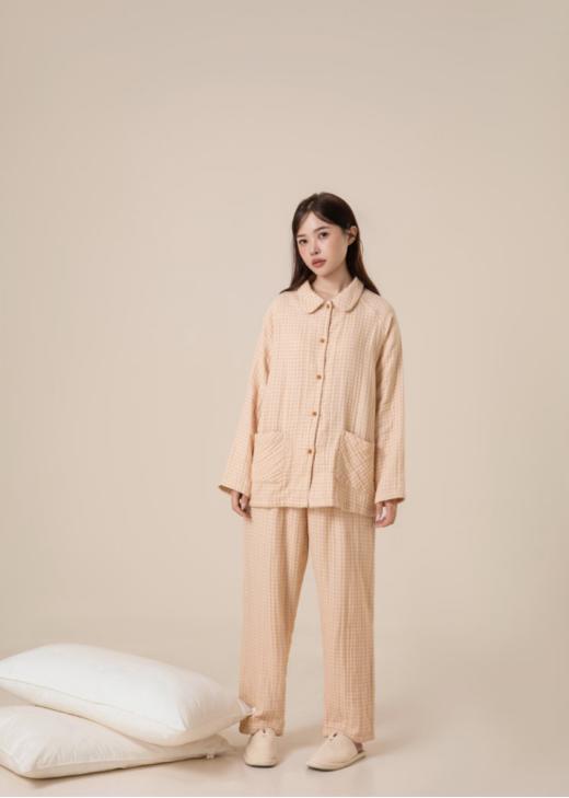 新升级四层纱「小暖流·经典情侣款套装 」干净的素雅女孩，文雅恬淡的女主角 🥳软过羊绒🐑的棉四层纱，全网纱布类鼻祖👴高品质尘埃价❣️ 商品图5