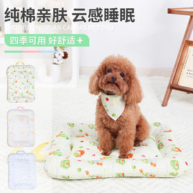 65*50*10cm【纯棉亲肤又透气❗️吸湿不易过敏】宠物猫窝冬季保暖猫咪秋冬趴趴垫子猫笼用四季通用猫垫子睡觉用品。hc