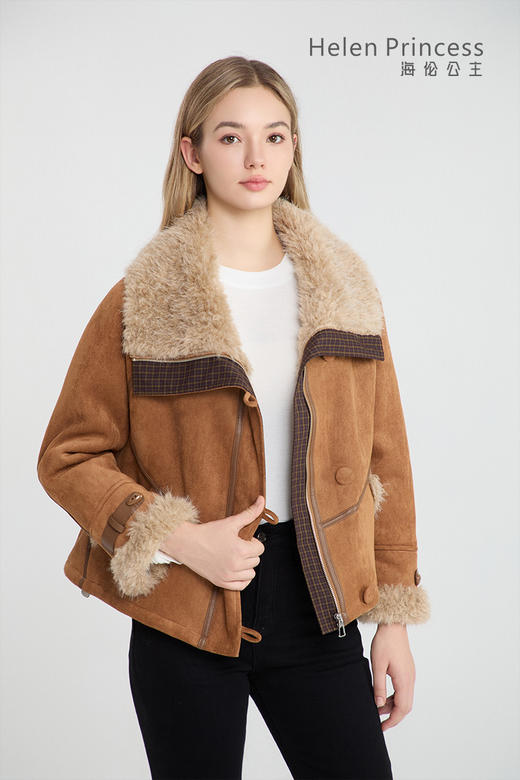 美德拉复古毛绒外套 商品图3