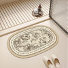 慢说浴室地垫天然橡胶底浴室垫 文字环绕月季/豆蔻白茶【双11家居生活福利专场】 商品缩略图3