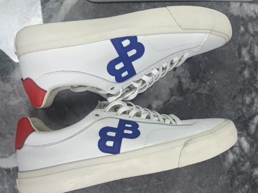 瑕疵HUGO BOSS/胡戈波士 男士绒面编织拼接小LOGO系带圆头休闲运动鞋 商品图1