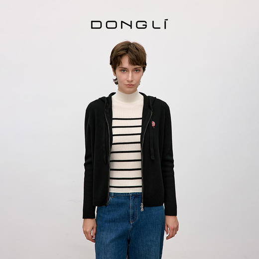 东黎 • 你本珍贵 山羊绒女士秋季拉链开衫 5550 商品图6