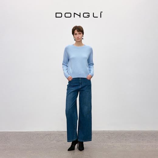 东黎 • 你本珍贵 小山羊绒女士秋季圆领套衫 5378 商品图5