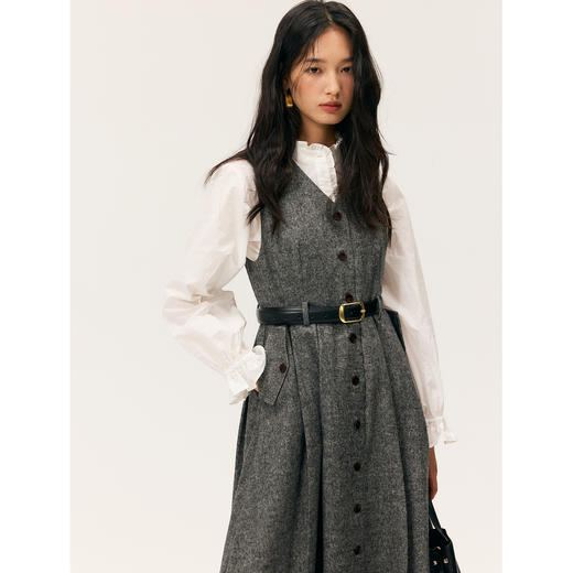 HeyDress花边领宫廷风泡泡袖衬衫 商品图1