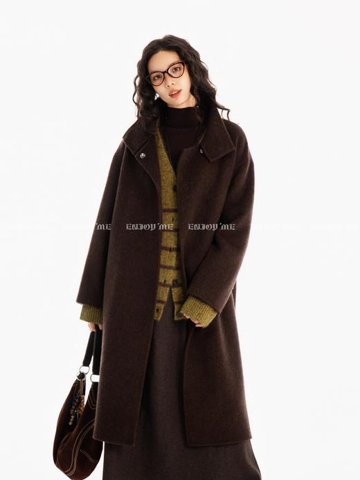 【门店同款】ENJOY冬季“暖冬知性”小立领长款大衣 167144381 商品图4