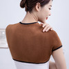 丁摩 保暖男女士双层加厚护肩坎肩小马甲亲肤咖啡绒贴身秋冬加高护背5ZF-112 商品缩略图1