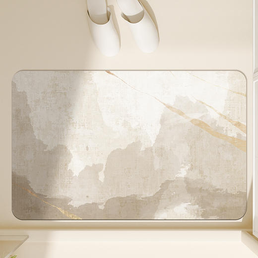 慢说浴室地垫天然橡胶底浴室垫 浮茗系列 【双11家居生活福利专场】 商品图2