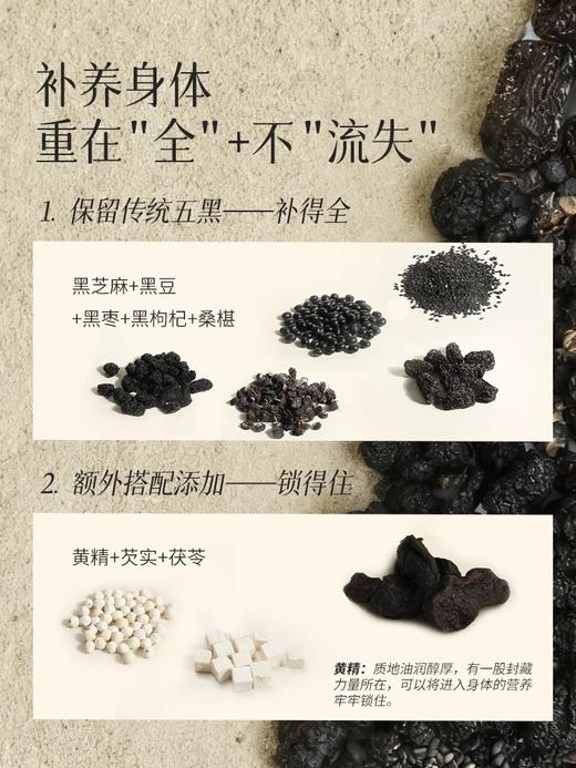 【云惜严选】五黑粉 | 以黑养黑 黑豆黑芝麻冲饮谷物早餐代餐粉·有悦 商品图3