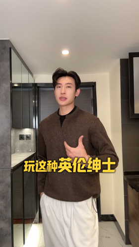 SDSA男士秋冬新款痞帅男装韩版撞色拼接圆领卫衣下摆松紧设计百搭