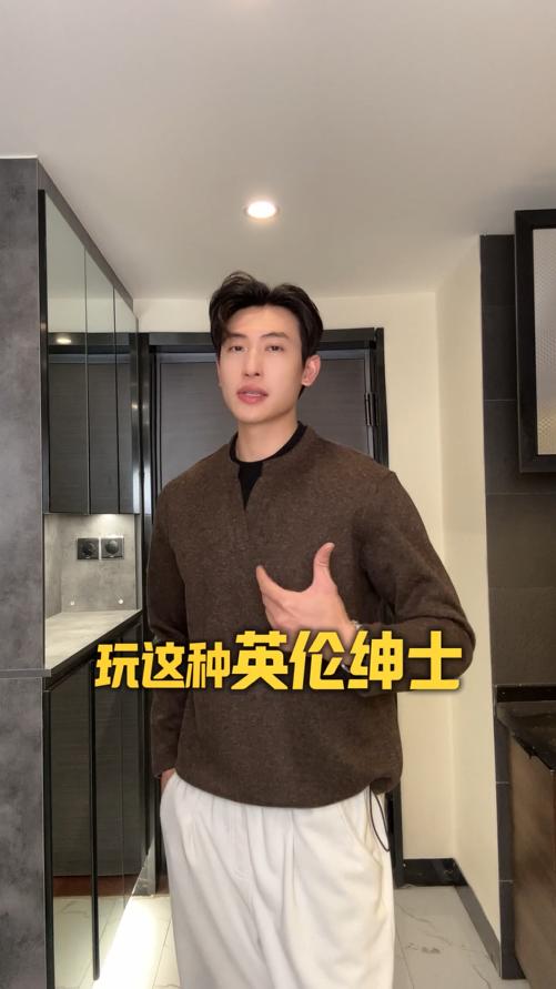 SDSA男士秋冬新款痞帅男装韩版撞色拼接圆领卫衣下摆松紧设计百搭 商品图0