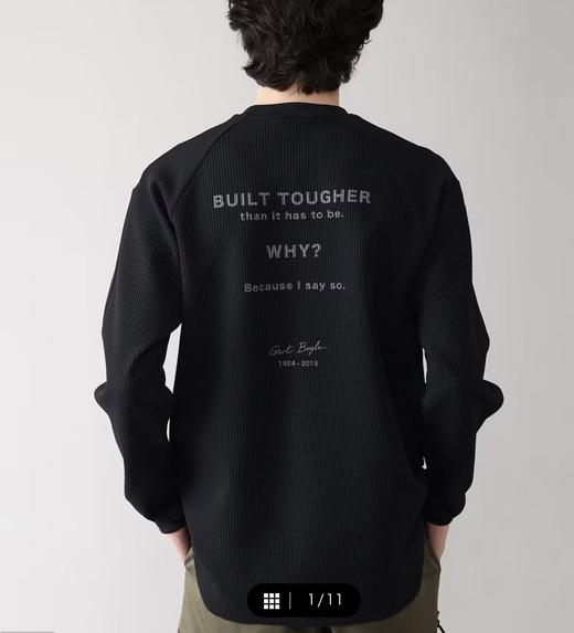 哥L比亚 黑标限定华夫格长袖T恤 CX236 商品图1