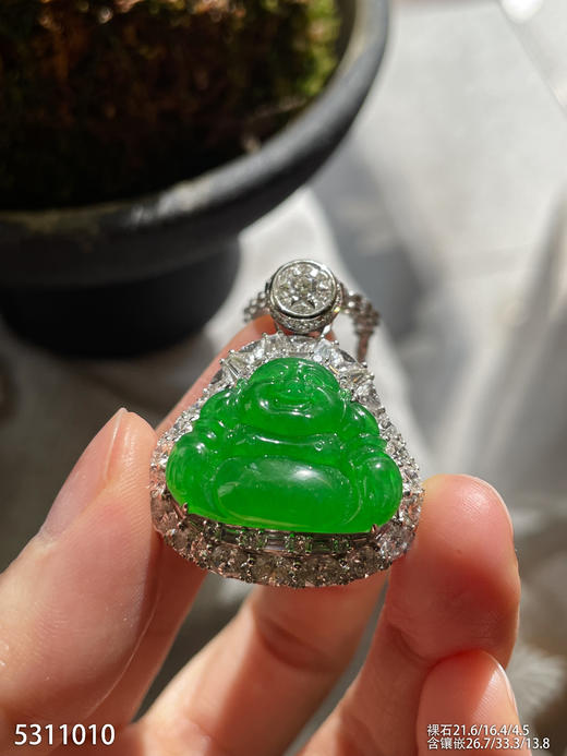 艳绿佛公吊坠【5311010】具体价格微信咨询 商品图3