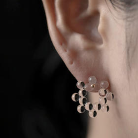 订购20周到｜BUBUN-organ #13 [M]-冷工玻璃 耳环［日本设计师］