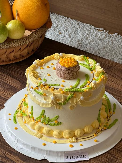 多款式~秋天的颜色~手绘写字款蛋糕-低糖处理无添加 商品图1