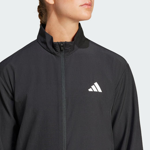Adidas阿迪达斯ESSENTIALS WARM-UP JACKET女子训练速干运动健身梭织夹克外套JD6539 商品图4
