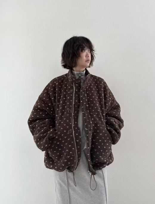 韩国ol*i se*oul波点羊羔毛立领外套 商品图0