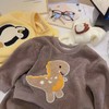 宝妈闭眼入 萌宝秋冬法兰绒家居服 软fufu会呼吸的儿童加绒睡衣秋冬季新款云朵绒外穿加厚男童女童保暖家居服套装 商品缩略图7