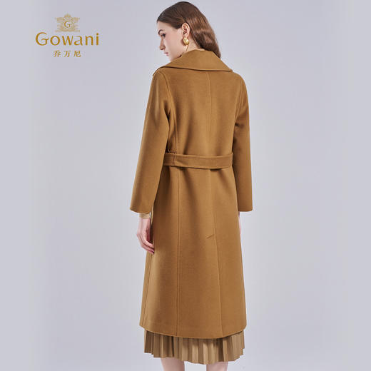 【羊绒】【两色可选】乔万尼毛呢外套直筒显瘦简约大方飒爽商务风H型大衣ES4A347 商品图3