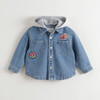 【连帽可拆】马克珍妮男童时尚双色牛仔外套2025年秋装新款551367 商品缩略图3