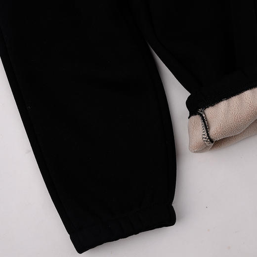 棉果果冬季新品新年款男童女童复合奥利绒保暖加厚中国风针织加绒长裤M502200425775 商品图5