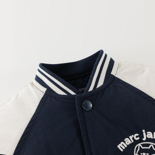 【无氟防泼水】马克珍妮男童猫咪星球夹棉棒球夹克秋冬新款551360 商品图4