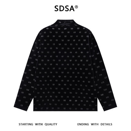 T4968SDSA男士秋冬新款痞帅男装美式撞色满印字母半高领长袖T恤时尚潮 商品图5