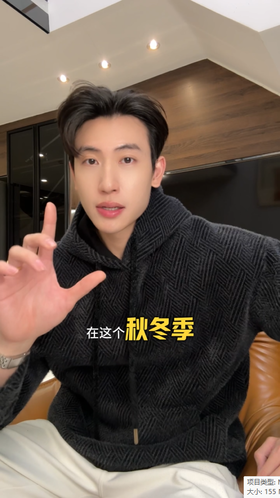 WY1199SDSA男士秋冬新款痞帅男装潮牌抽绳连帽卫衣暗纹提花线条百搭舒适