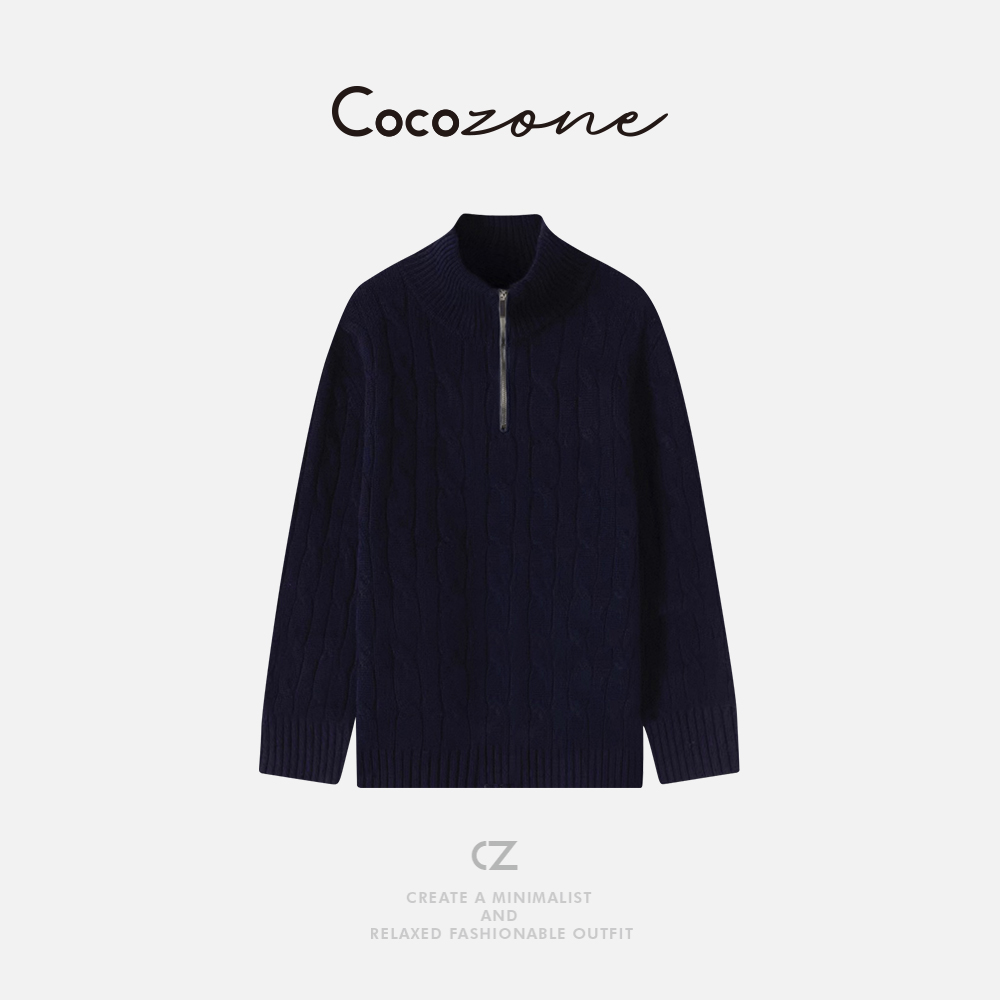 COCO ZONE 刘 一一 【100绵羊毛】半高领毛织上衣 CD2A2803