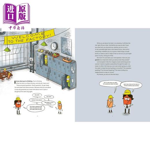 【中商原版】腺体工厂 The Gland Factory 英文原版 儿童科普绘本 探索人体内的黏液汁液和激素 少儿百科 进口童书 7岁以上  商品图2