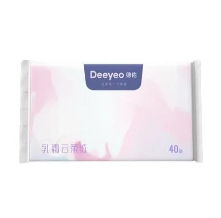 【抽纸】德佑 乳霜云柔纸独立小包装便携随身(新旧款随机) 40抽*1件 商品图0