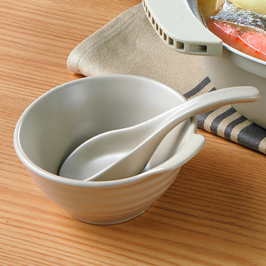 日式餐具陶瓷汤碗/附底汤勺/吐骨罐 KY074 商品图1
