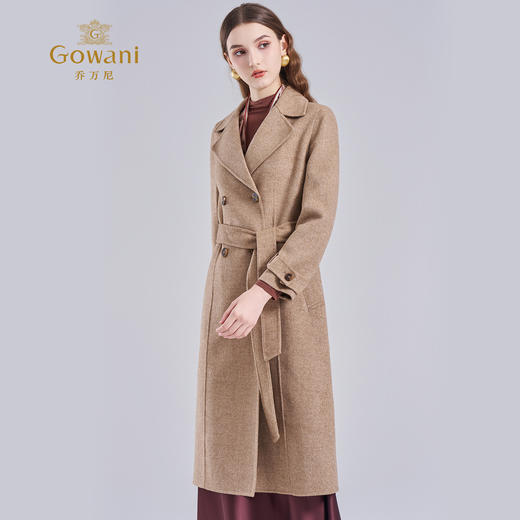 乔万尼重磅绵羊毛大衣收腰设计毛呢外套EF4A251 商品图2