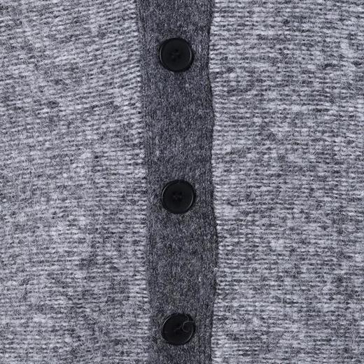 72530SDSA男士秋冬新款痞帅男装韩版休闲撞色纽扣V领开衫毛衣简约百搭 商品图3