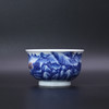 歳合山房俞强款青花溪山暮雪图儒士杯 商品缩略图0