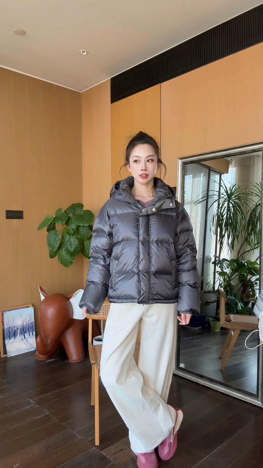 【时髦廓形】噢蜜ooomeooo加绒高弹宽腿牛仔裤 商品图3