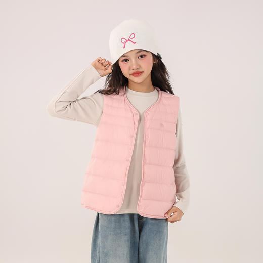 【YW】无忧购儿童亲子轻薄羽绒马甲90白鸭绒背心内胆（截单后3-5天发货) 商品图5