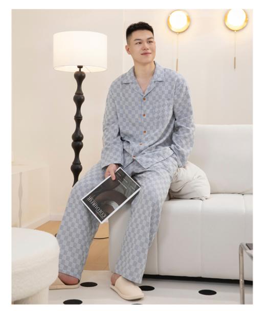 👏 【格调家·巴洛克风长袖情侣款家居服套装】 松弛作家的睡衣，温润不燥 🥳软过羊绒🐑的棉双层纱，全网纱布类鼻祖👴最高品质尘埃价❣️可货比100家亲身感受‼️ 商品图7