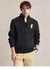 XY/POLOWALK半高领加绒针织拉链开衫秋冬季时尚外套男装 AD1W44230103  军绿色 商品缩略图1