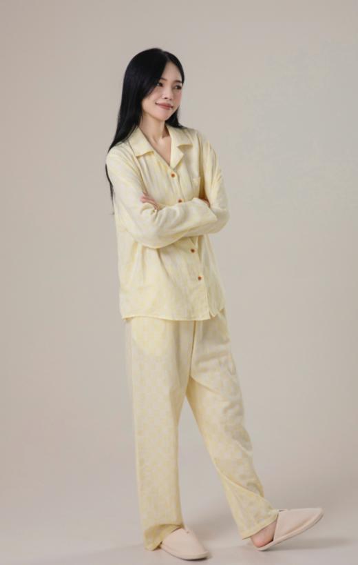 👏 【格调家·巴洛克风长袖情侣款家居服套装】 松弛作家的睡衣，温润不燥 🥳软过羊绒🐑的棉双层纱，全网纱布类鼻祖👴最高品质尘埃价❣️可货比100家亲身感受‼️ 商品图4