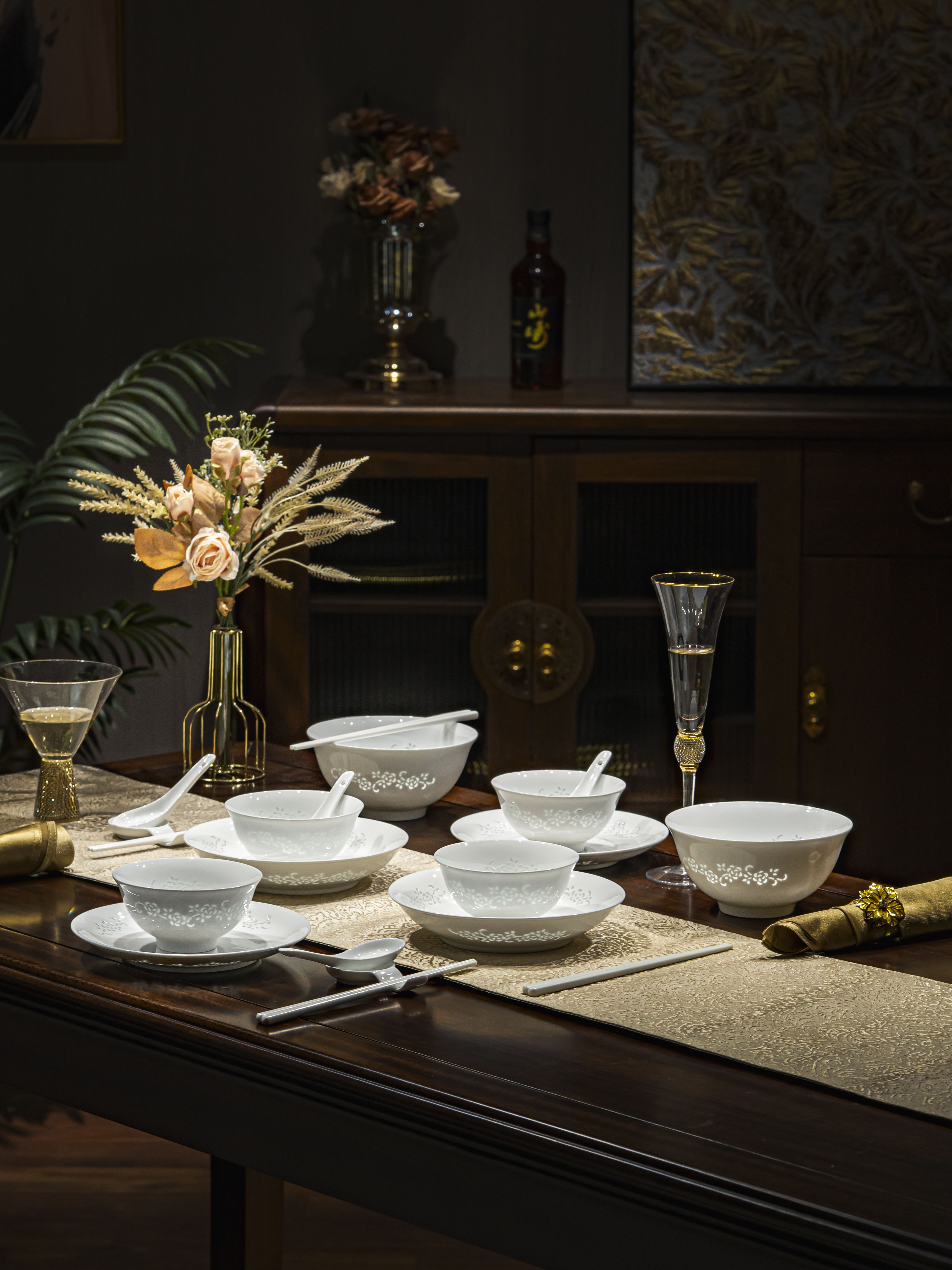 【12月新人专享】玫瑰之约餐具