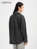 【商场同款】阿菁娜秋季新款TR磨毛衬衫空气感精纺羊毛光泽直筒H版型A30Q107009 商品缩略图4