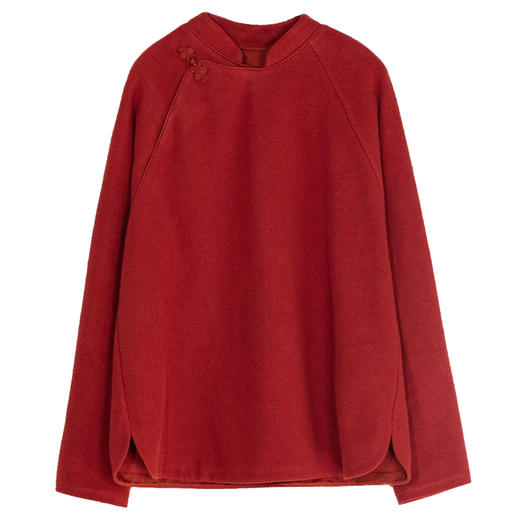 牧衣游原创 净色32支纯棉卫衣宽松中式风百搭舒适亲肤上衣 过兰舟 商品图4