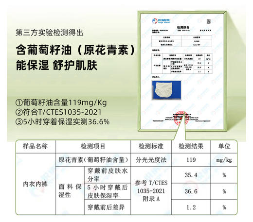 葡萄籽精油美肤内裤 | 10A级抗jun，纳米胶囊技术添加葡萄籽精油，版型超好 商品图3