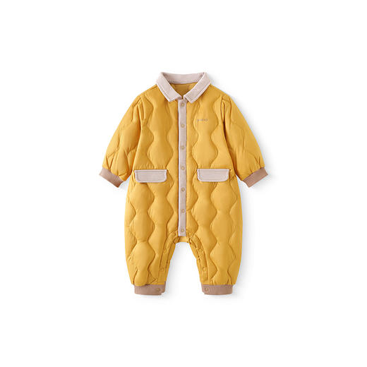 【商场同款】英氏婴儿衣服秋冬白鸭绒连体羽绒服保暖连体衣超韧绒 商品图5