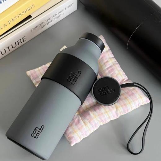 【享礼品袋+吸管+杯刷+精棉2片】Contatto 304不锈钢保温杯礼盒装 自用送礼 来自意大利的设计师品牌 商品图5